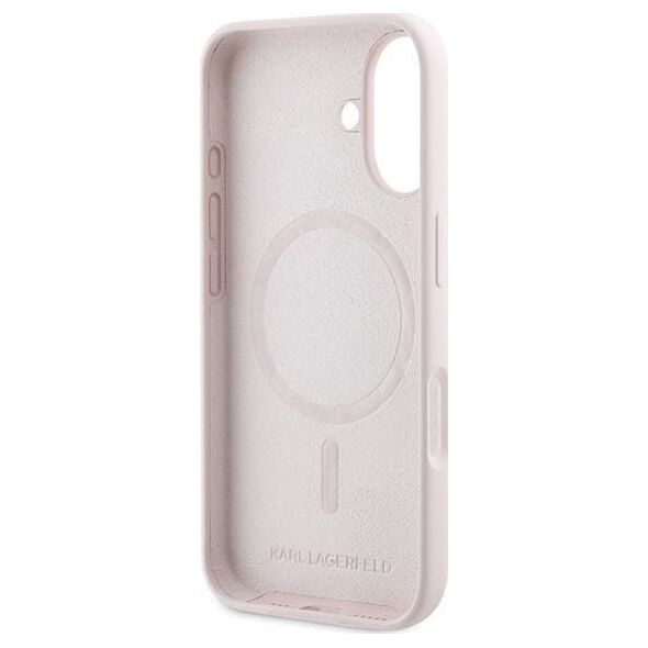 Karl Lagerfeld KLHMP16MSKCHPPLP iPhone16 Plus 6.7" pink/pink hardcase Silicone Double Heads Print