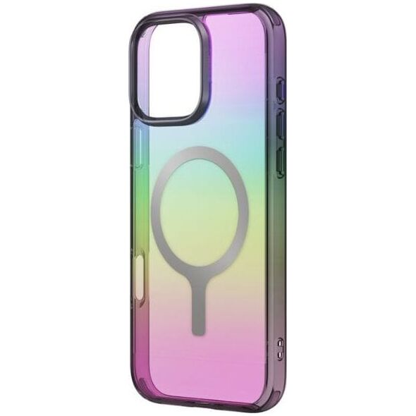 Case UNIQ Iridescia for iPhone 16 Pro Magclick Charging midnight