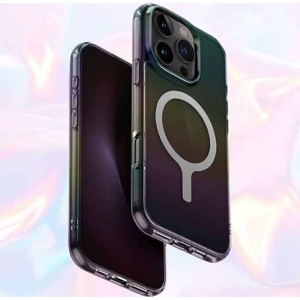 Case UNIQ Iridescia for iPhone 16 Pro Magclick Charging midnight