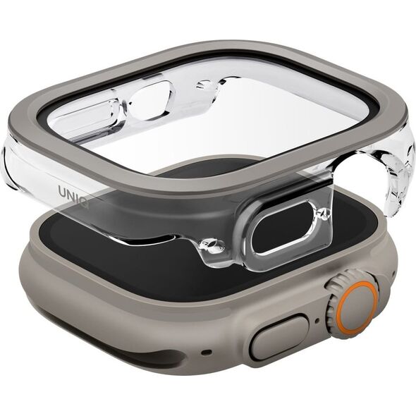 Etui UNIQ Voute do Apple Watch Ultra     49mm szkło hartowane srebrny