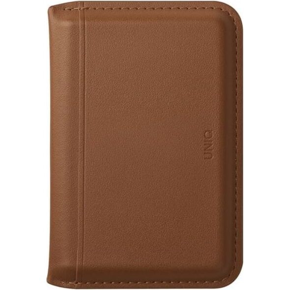 Magnetyczny portfel RFID UNIQ Lyden DS   stojak na telefon karmelowy