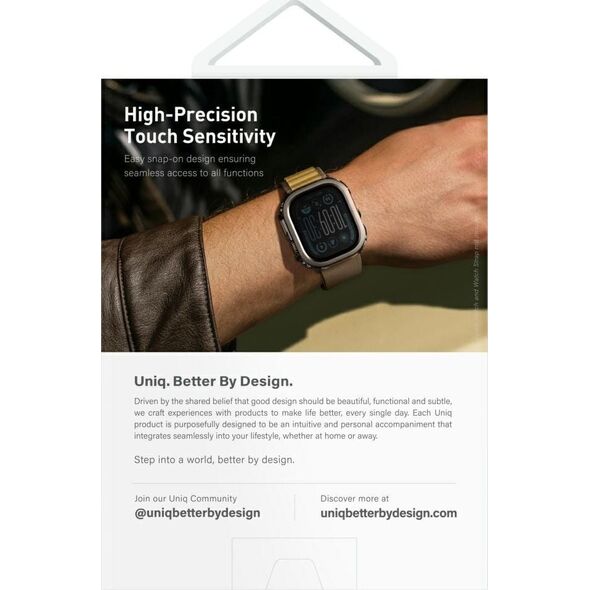 Etui UNIQ Voute do Apple Watch Ultra     49mm szkło hartowane czarny