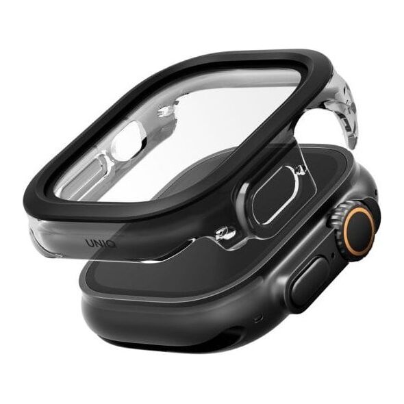 Etui UNIQ Voute do Apple Watch Ultra     49mm szkło hartowane czarny