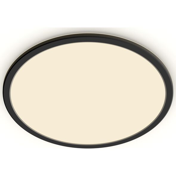 Surface LED light PHILIPS SUPERSLIM, IP44, 18 W, 2700 K, 1500 lm, dimmable, black, O29 cm