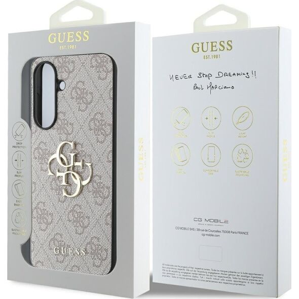 Etui Guess Big 4G Logo Classic Logo do   Samsung Galaxy A36 różowy