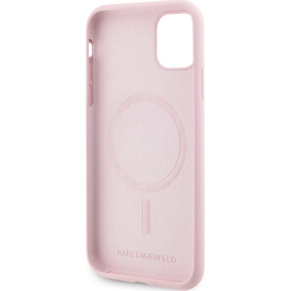 Etui Karl Lagerfeld Silicone             Karl&Choupette MagSafe do iPhone 11 różowy