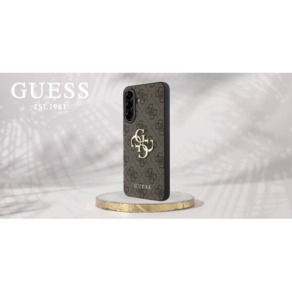 Etui Guess Big 4G Logo Classic Logo do   Samsung Galaxy A56 brązowy
