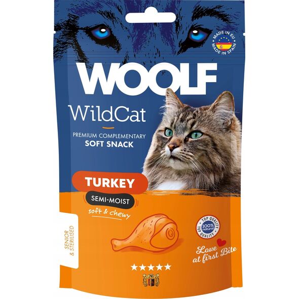 WOOLF WILDCAT przysmak KOT 50g SOFT       SNACKS TURKEY