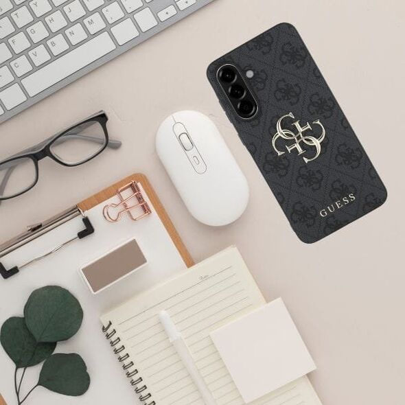 Case Guess Big 4G Logo Classic Logo for Samsung Galaxy A56 black