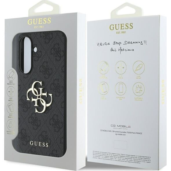 Case Guess Big 4G Logo Classic Logo for Samsung Galaxy A56 black