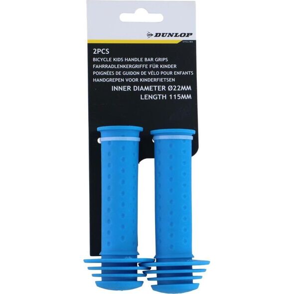 CHWYTY RĄCZKI GRIPY DO KIEROWNICY 115MM DUNLOP - NIEBIESKI