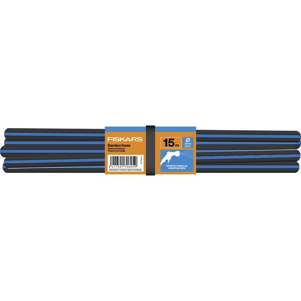 FISKARS Wąż ogrodowy 13 mm 1/2" 15 m Solid do podlewania trawnika trawy