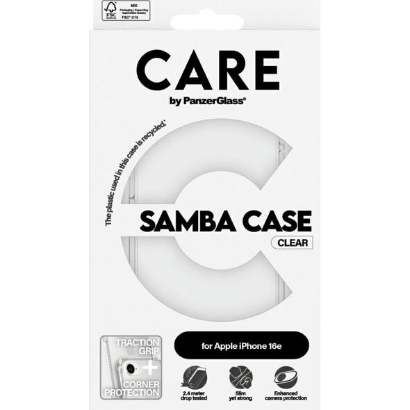 Etui CARE by PanzerGlass Fashion do      iPhone 16e przezroczysty