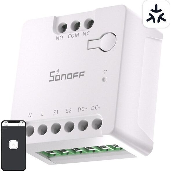 Przełącznik WiFi SONOFF MINI-D Matter (AC/DC 12-48V, styk bezpotencjałowy) Sonoff