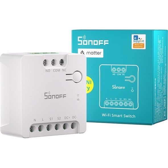 Przełącznik WiFi SONOFF MINI-D Matter (AC/DC 12-48V, styk bezpotencjałowy) Sonoff
