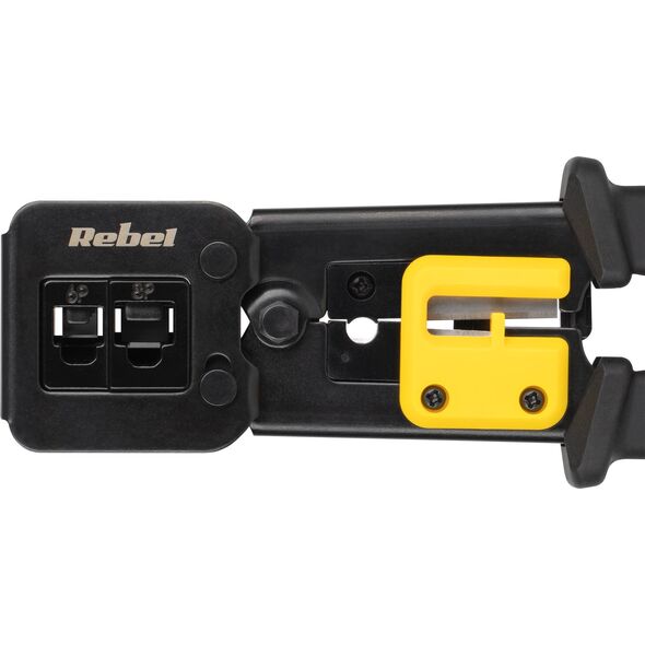 Zaciskarka zaciskacz wtyków przelotowych RJ45 RJ12 RJ11 6/8P Rebel