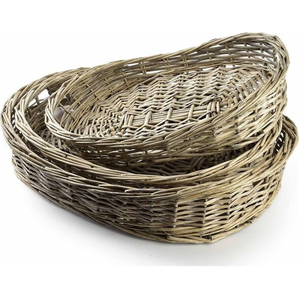 Komplet 3 Tac 53x39xh10cm/48x33xh9cm/43x28,5xh8cm Lumarko!