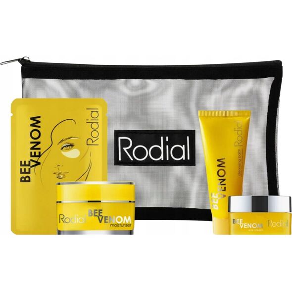Little Luxuries Kit Set Rodial: Bee Venom, Moisturizing, Cream, For Face, 15 ml + Bee Venom, Eliminates Impurities, Cleansing Balm, For Face, 20 ml + Bee Venom, Anti-Wrinkle, Eye Cream, 5 ml + Bee Venom, Firming, Eye Patch, 3 g For Women