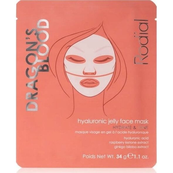 Rodial, Dragon's Blood, Hydrogel, Hydrating, Sheet Mask, For Face, 34 g For Women