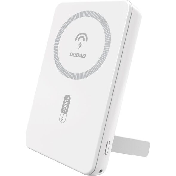 Powerbank Dudao K14S+ 10000mAh 20W USB-A / USB-C / MagSafe z podstawką - biały