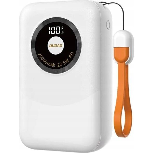 Powerbank Dudao K21 Mini 10000mAh 22.5W USB-A / USB-C - beżowy