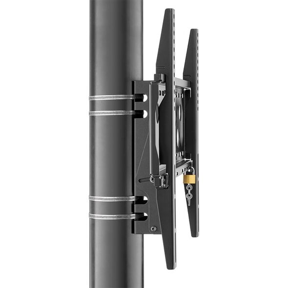 HAGOR PLW Saeulenadapter neigbare Halterung zur Adaption an Saeulen max Tragl 30kg VESA max 400x400 fuer Saeulendurchmesser bis 1,5m