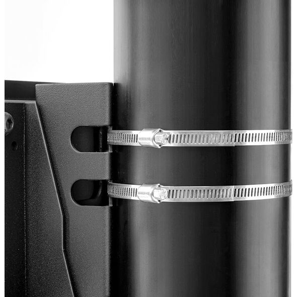 HAGOR PLW Saeulenadapter neigbare Halterung zur Adaption an Saeulen max Tragl 30kg VESA max 400x400 fuer Saeulendurchmesser bis 1,5m