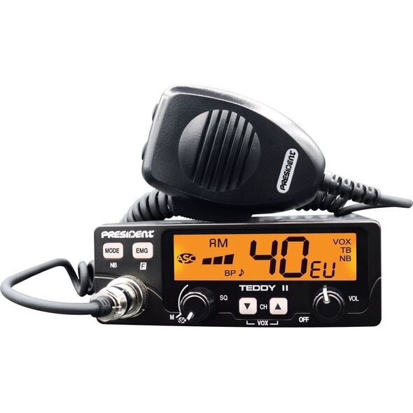 Radio CB PRESIDENT TEDDY II+ ASC VOX 12/24V AM/FM