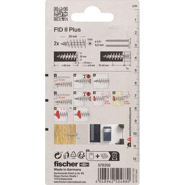 Dowel for insulating materials FID80 II, Fischer 2 pcs.