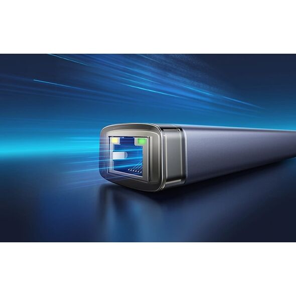 Hub 4w1 Baseus UltraJoy USB-A&USB-C do 3xUSB3.0+USB-C+RJ45 (szary)