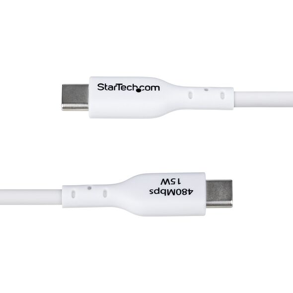 StarTech USB2AC2MNCWHE kabel USB USB 2.0 2 m USB A USB C Biały