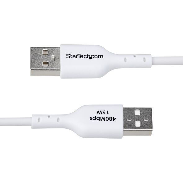 StarTech USB2AC1MNCWHE kabel USB USB 2.0 1 m USB A USB C Biały