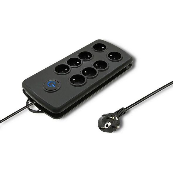 Listwa zasilająca Qoltec Swift przeciwprzepięciowa 8 gniazd 2.5 m czarna (50161)