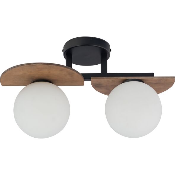 Lampa sufitowa Sigma Lampa sufitowa LED Ready brązowa do biura Sigma MIRROR 33301