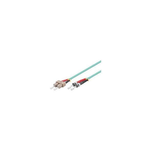 MicroConnect Patchcord światłowodowy ST/UPC-SC/UPC, 50/125, OM3, 2m (FIB122002)