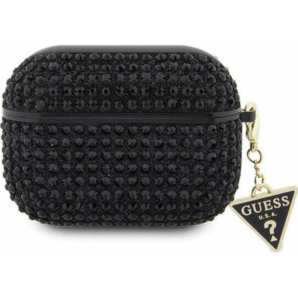 Guess Oryginalne Etui APPLE AIRPODS 3 Guess Hardcase Rhinestone Triangle (GUA3HDGTPK) czarne