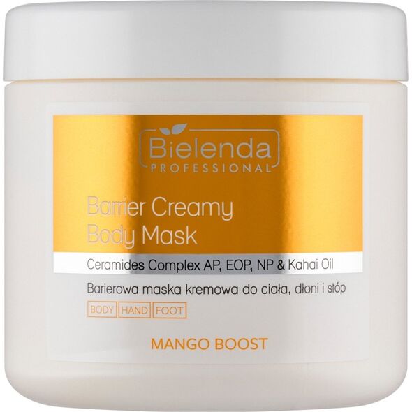 Bielenda Professional Mango Boost barierowa maska Kremowa do ciała dłoni i stóp 600g