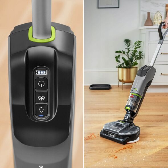Odkurzacz pionowy Bissell Bissell | Hard Surface Cleaner | SpinWave®+ Vac PET Select | Cordless operating | Handstick | Washing function | 25.9 V | Operating time (max) 70 min | Pilkas/Juodas/Lime | Garantija 24 mėn.