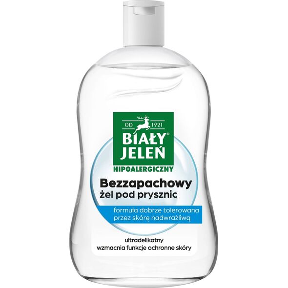 BIAŁY JELEŃ Żel pod prysznic bezzapachowy hipoalergiczny 500 ml