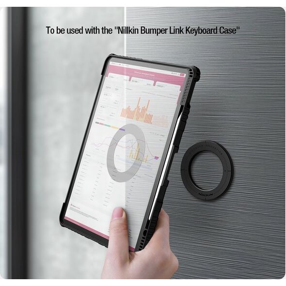 NILLKIN SNAPLINK ULTRA & SNAPHOLD ULTRA ΜΑΓΝΗΤΙΚΟ ΑΥΤΟΚΟΛΛΗΤΟ (για Tablet), ΜΑΥΡΟ