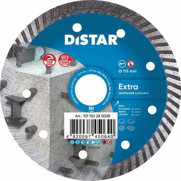 DISTAR DIAMOND BLADE EXTRA 115 x 2.2 x 22.23mm TURBO