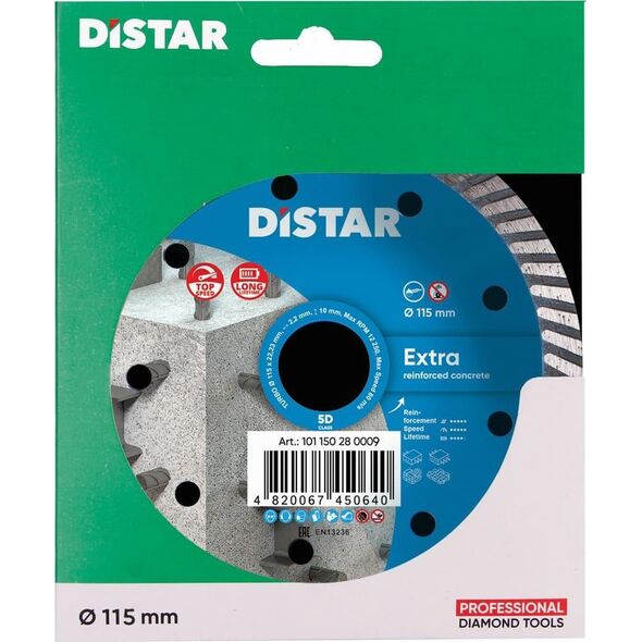 DISTAR DIAMOND BLADE EXTRA 115 x 2.2 x 22.23mm TURBO