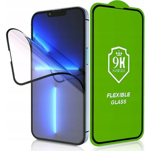 Szkło hybrydowe Bestsuit Flexible 5D Full Glue do Samsung Galaxy S25 Ultra czarny - działający czytnik