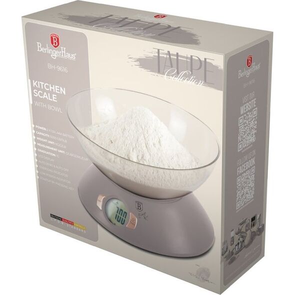 WAGA KUCHENNA Z MISĄ BERLINGER HAUS BH-9616 TAUPE