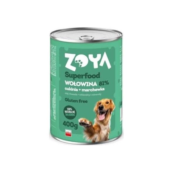 ZOYA Wołowina - Superfood - Karma mokra dla psów - 400g