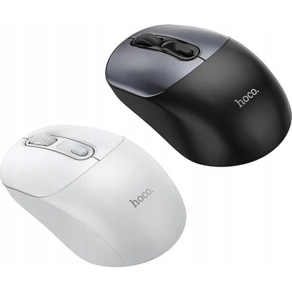 Mysz Hoco HOCO mysz komputerowa bezprzewodowa 2.4G GM28 biało szara