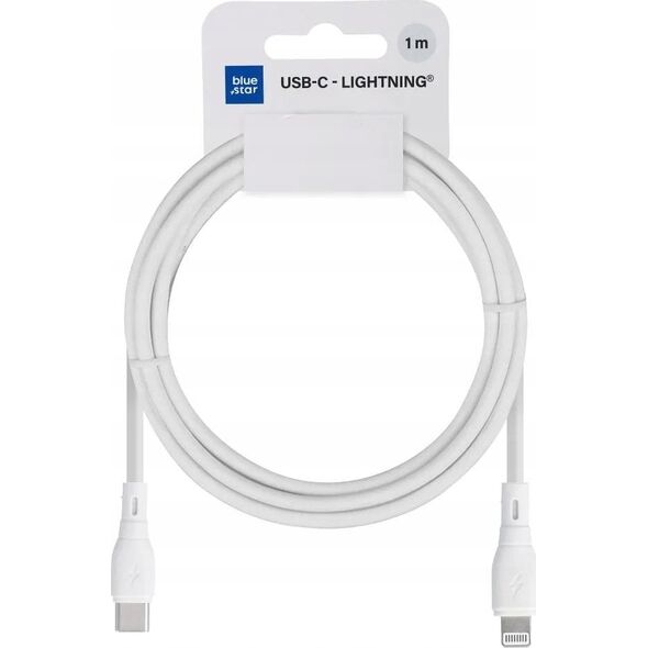 Καλώδιο BLUE STAR ECO 2,4A 27W Τύπος C σε Lightning PJ72-18-3 1m λευκό