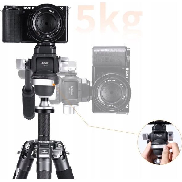 Głowica Panoramiczna Video 360s Olejowa 1/4" 3/8" 5kg Arca Swiss / Ulanzi Eh09