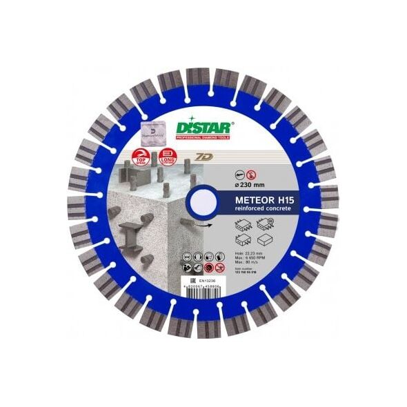 Di-Star TARCZA DIAMENTOWA 1A1RSS/C3-W 230x2,6/1,6x15x22,23-28 Meteor H15