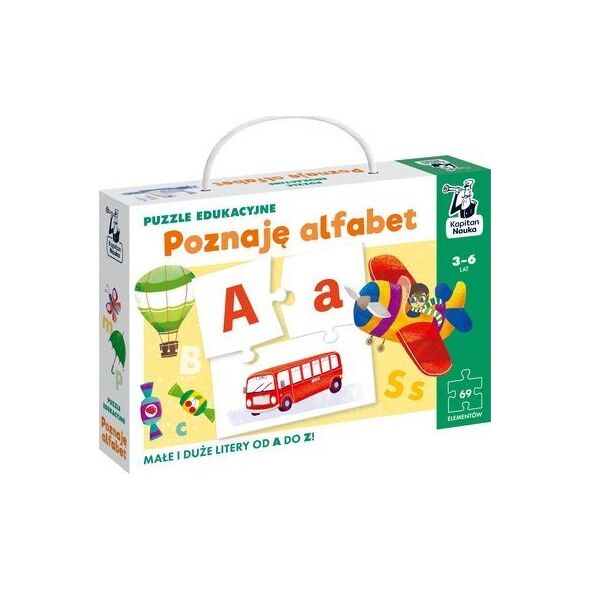 Puzzle 69 edukacyjne Poznaję alfabet 3-6 lat
